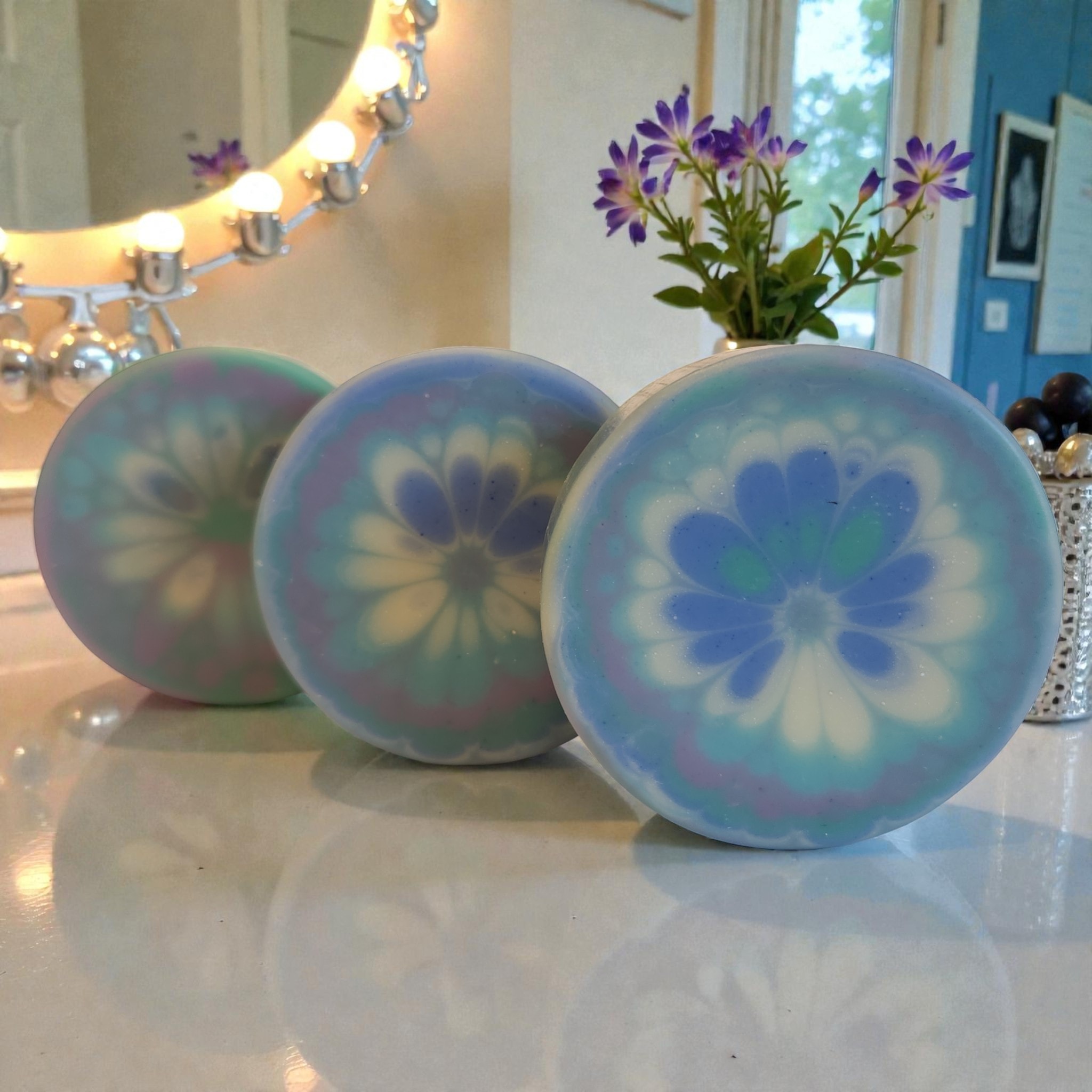 Round Blueberry Soap